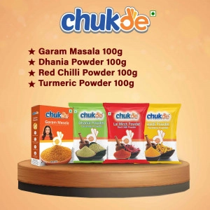 Pack of 4 - Garam Masala 100gm, Turmeric powder 100gm, chilli powder 100gm & Coriander powder 100gm
